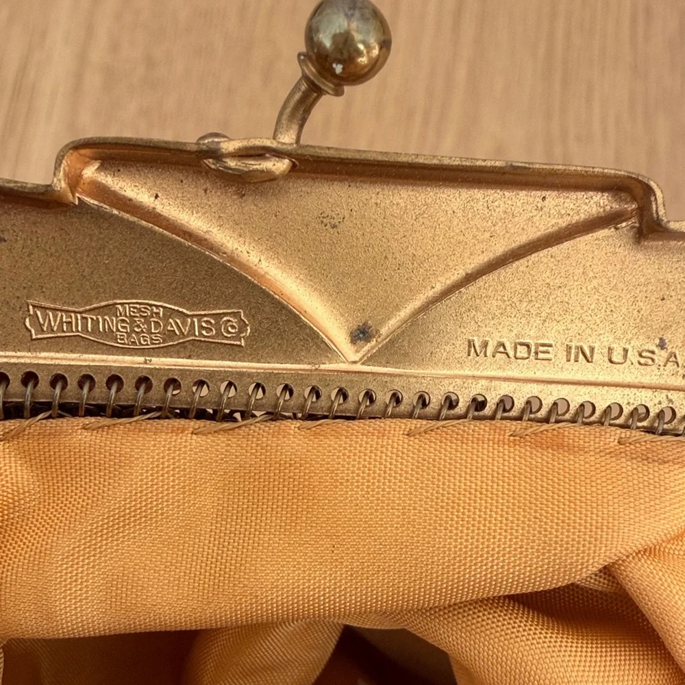 Vintage Whiting & Davis Gold Mesh Wristlet
